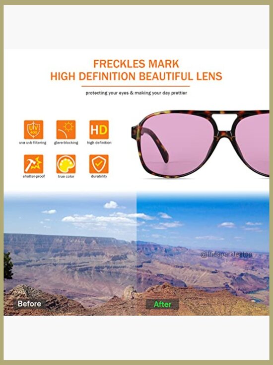 Vintage Retro Aviator Sunglasses with UV400 Protection, Unisex main image 2